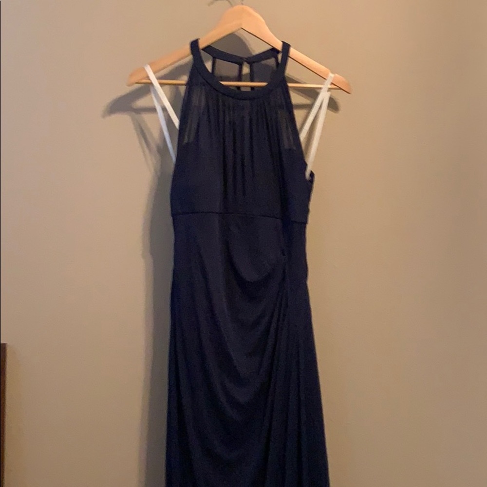 Navy blue bridesmaids dress